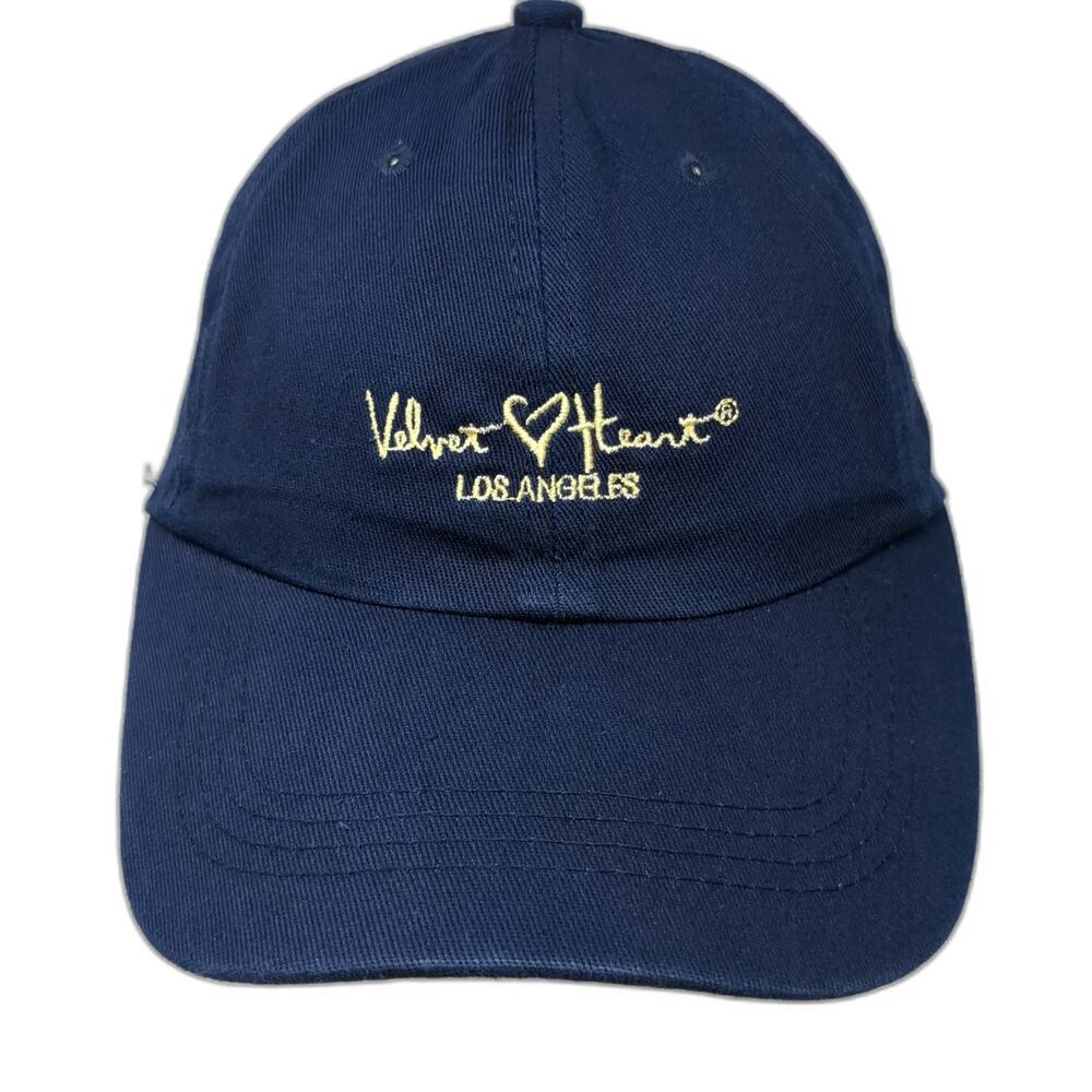 Velvet Heart Baseball Cap Blue One Size Embroidered Los Angeles Slideback Hat